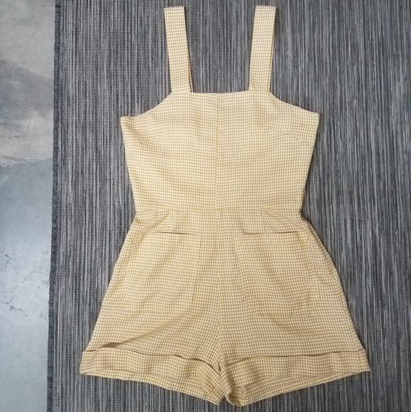 Pants - Gingham romper